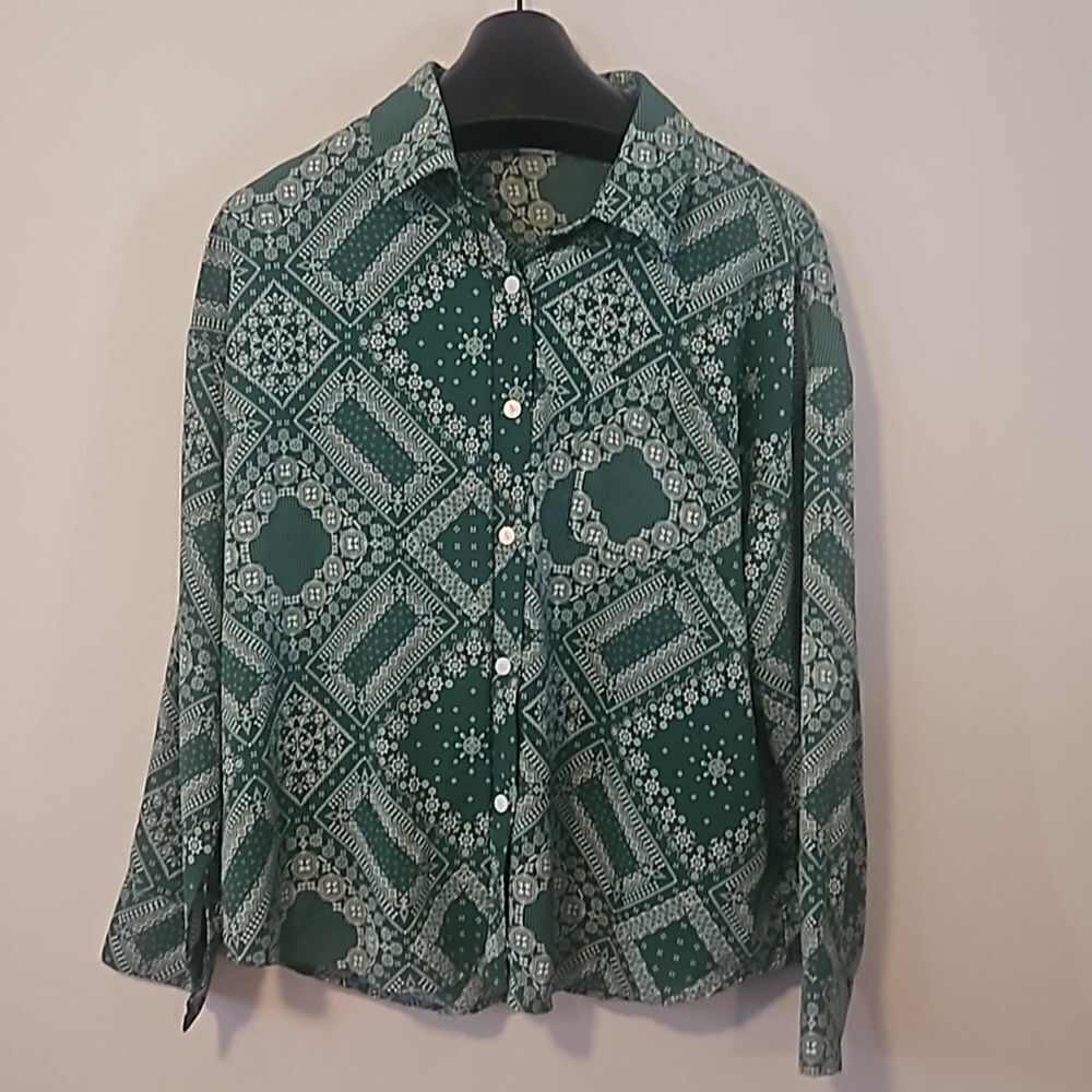 ELING WOMAN print blouse size L